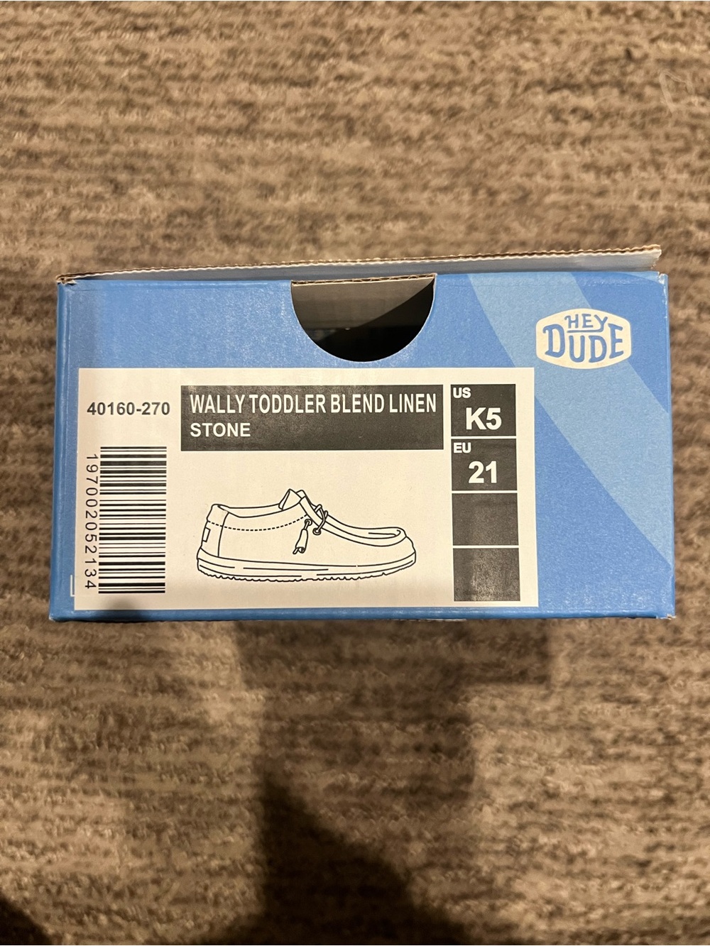 Hey Dude Toddler Size 5 Shoes in Gray - Picture 5 of 12